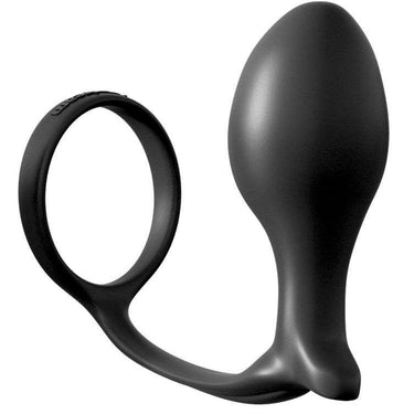 Plug anale in silicone ultra morbido con anello prolungante e stimolatore prostata